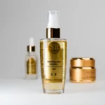 Luxury anti-aging face oil with 24K gold flakes