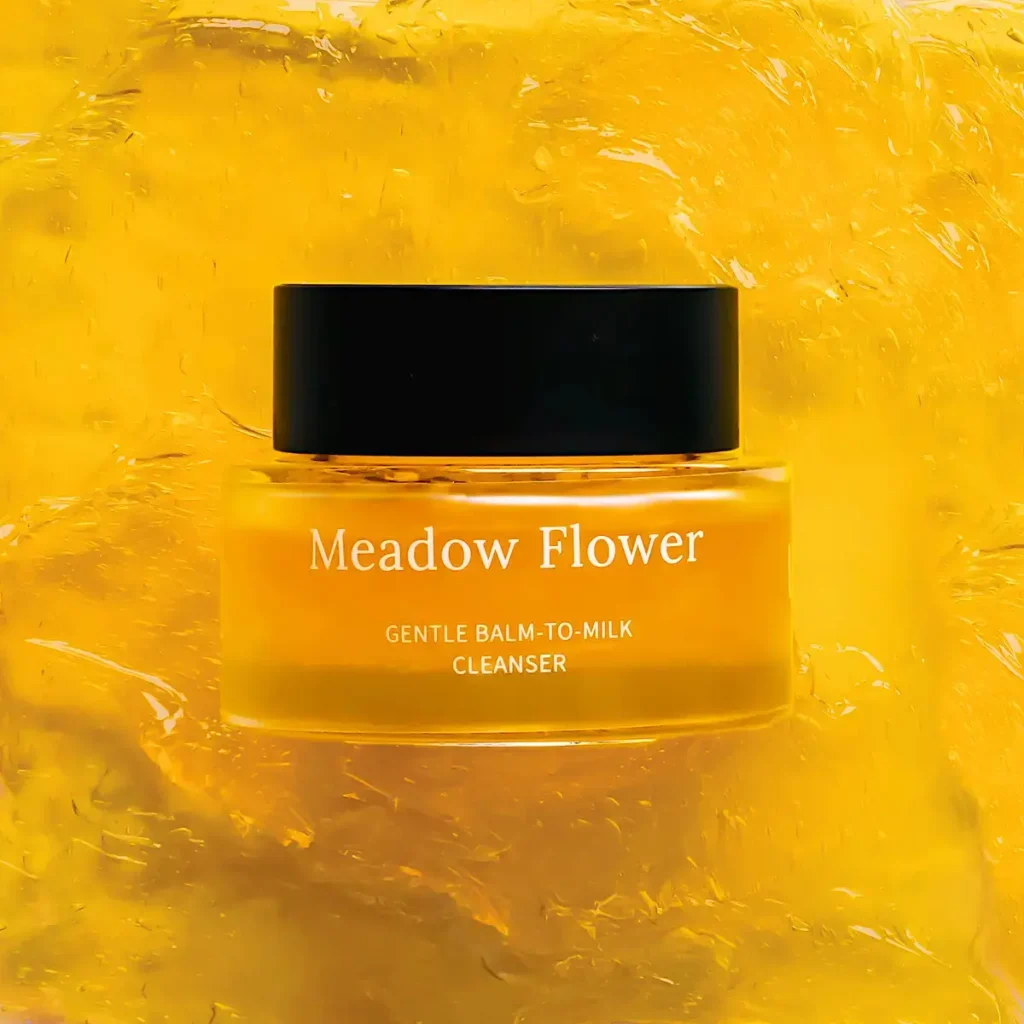 Elevedence USVA Meadow Flower Balm-to-Milk Cleanser in a luxury 50ml jar